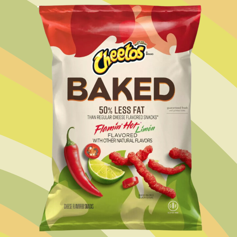 Cheetos Baked Flamin' Hot Limon Snacks, 7.63 oz bag available at CrunchyFix with free delivery