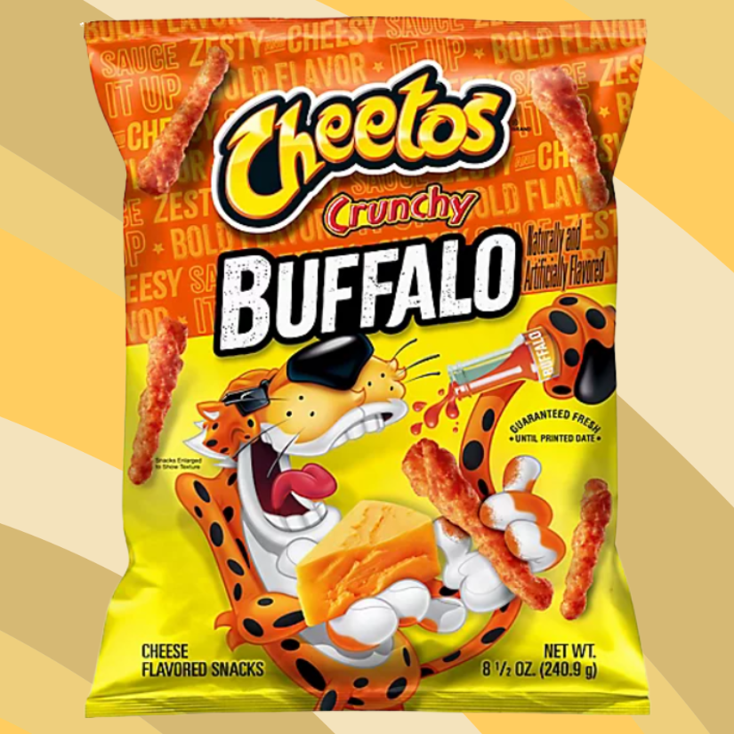 Cheetos Buffalo Crunchy Snacks, 8.5 oz bag available at CrunchyFix with free delivery
