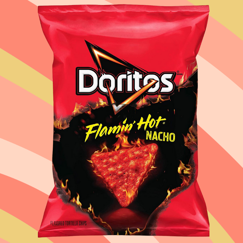 Doritos Flamin Hot Nacho Tortilla Chips, 9.25 oz bag available at CrunchyFix with free delivery