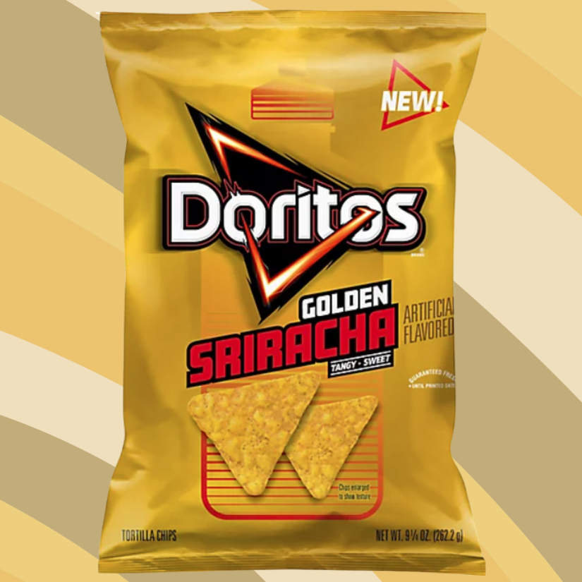 Doritos Golden Sriracha Tortilla Chips, 9.25 oz bag available at CrunchyFix with free delivery