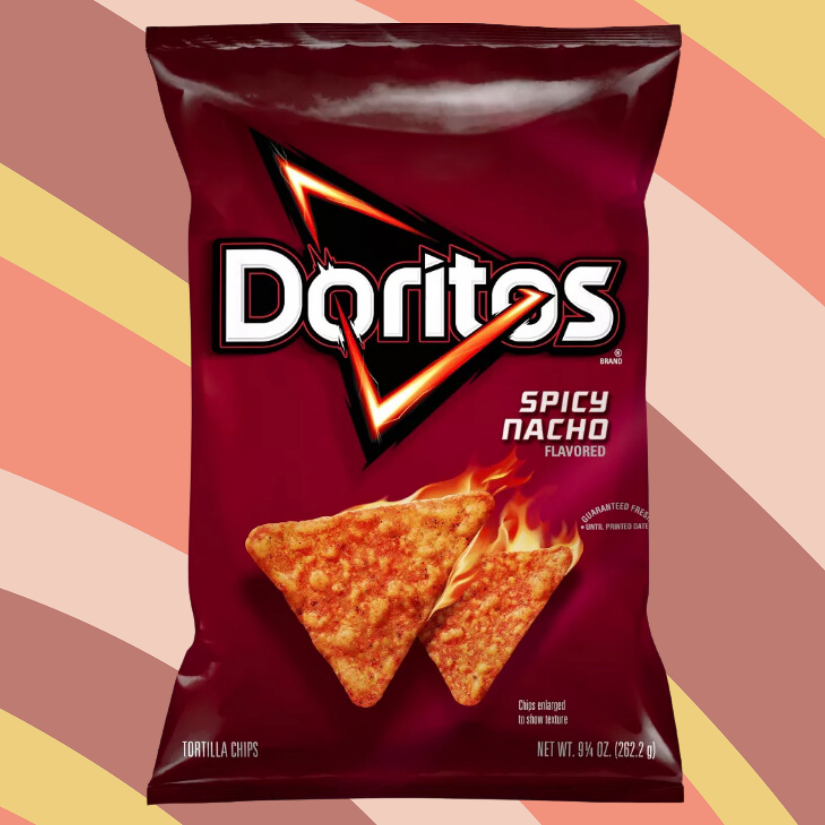 Doritos Spicy Nacho Tortilla Chips, 9.25 oz bag available at CrunchyFix with free delivery