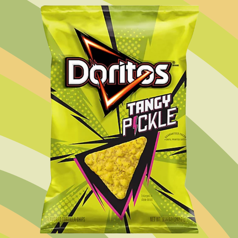 Doritos Tangy Pickle Tortilla Chips, 9.25 oz bag available at CrunchyFix with free delivery