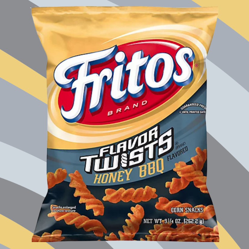 Fritos Flavor Twists Honey BBQ Corn Chips, 9.25 oz bag available at CrunchyFix with free delivery