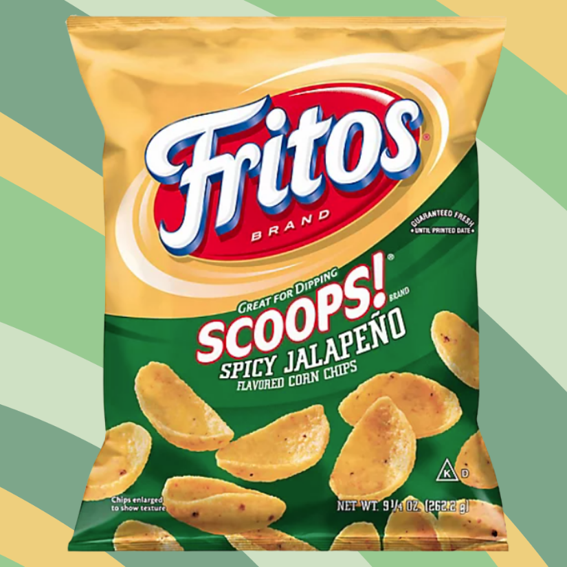 Fritos Scoops! Spicy Jalapeno Corn Chips, 9.25 oz bag available at CrunchyFix with free delivery