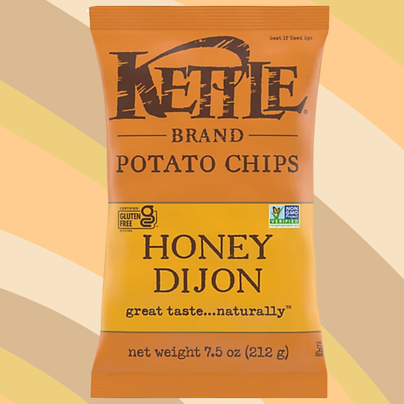 Kettle Brand Honey Dijon Potato Chips, 7.5 oz bag available at CrunchyFix with free delivery