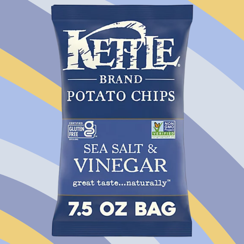 Kettle Brand Sea Salt & Vinegar Potato Chips, 7.5 oz bag available at CrunchyFix with free delivery