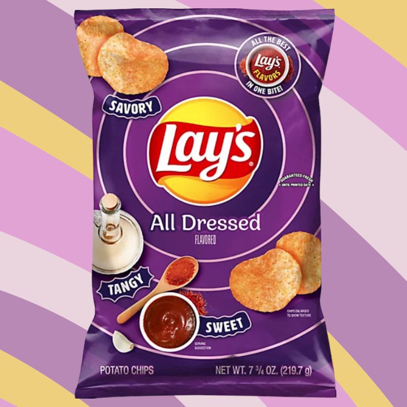 Lay's All Dressed Potato Chips, 7.75 oz bag available at CrunchyFix with free delivery