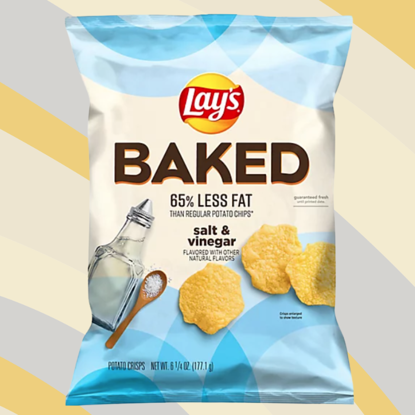 Lay's Baked Salt & Vinegar Potato Chips, 6.25 oz bag available at CrunchyFix with free delivery
