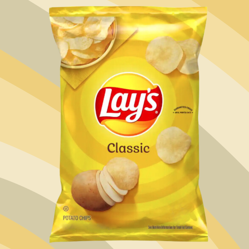 Lay's Classic Potato Chips, 8 oz bag available at CrunchyFix with free delivery