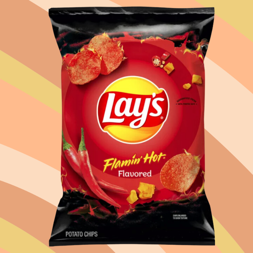 Lay's Flamin' Hot Potato Chips, 7.75 oz bag available at CrunchyFix with free delivery