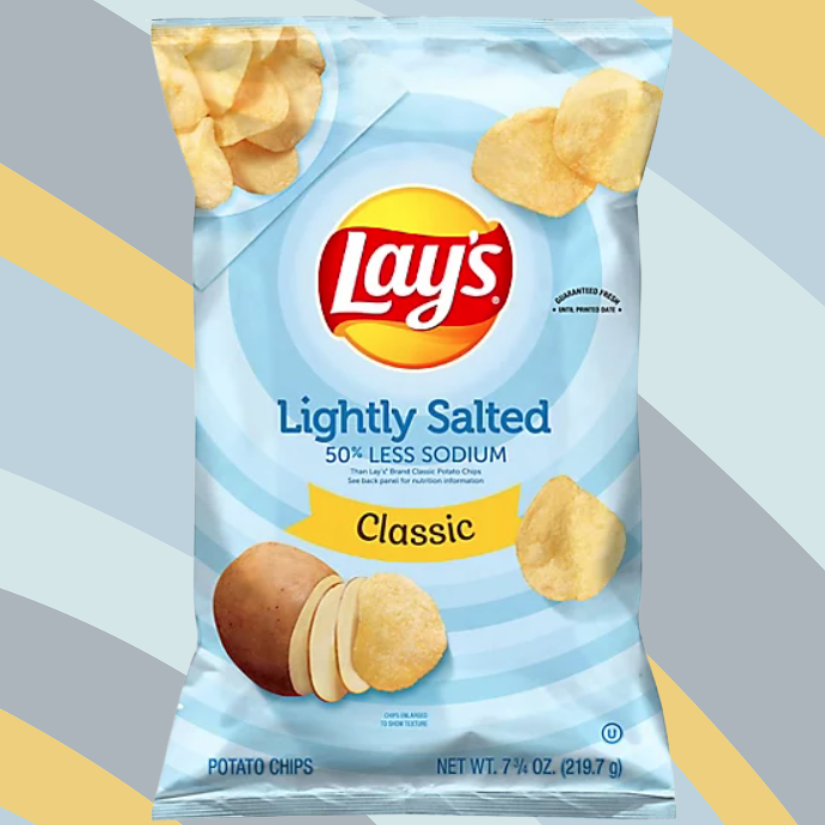 Lay's Lightly Salted Classic Potato Chips, 7.75 oz bag available at CrunchyFix with free delivery