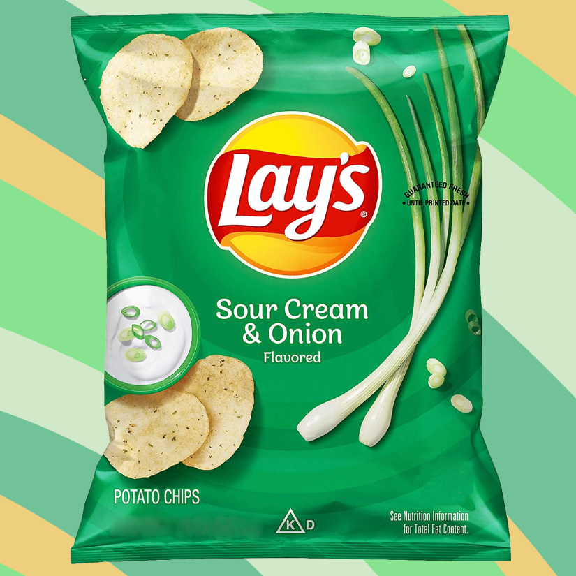 Lay's Sour Cream and Onion Potato Chips, 7.75 oz bag available at CrunchyFix with free delivery