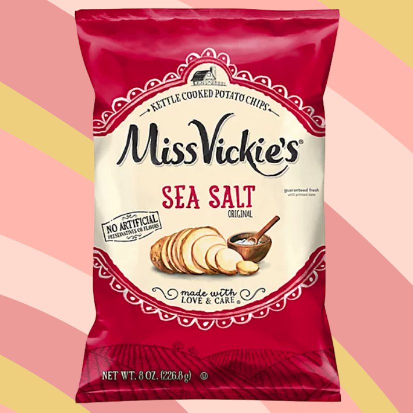 Miss Vickie's Sea Salt Potato Chips, 8 oz bag available at CrunchyFix with free delivery
