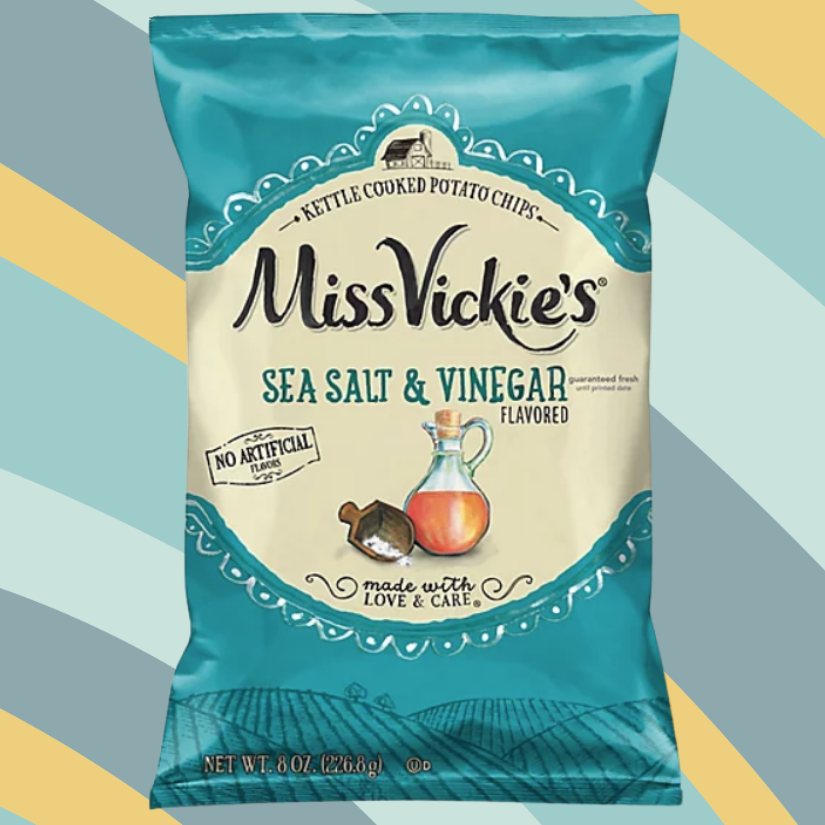 Miss Vickie's Sea Salt & Vinegar Potato Chips, 8 oz bag available at CrunchyFix with free delivery