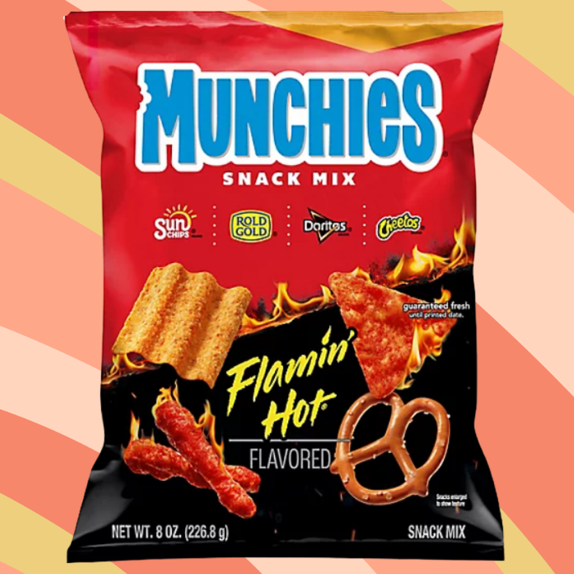 Munchies Flamin' Hot Snack Mix, 8 oz bag available at CrunchyFix with free delivery