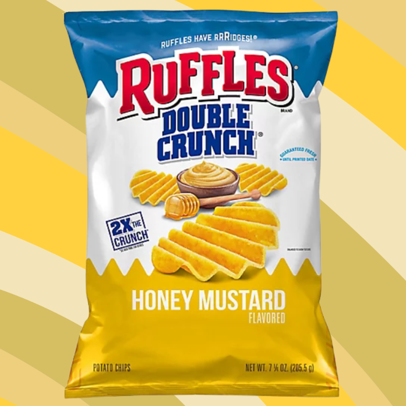 Ruffles Double Crunch Honey Mustard Potato Chips, 7.25 oz bag available at CrunchyFix with free delivery