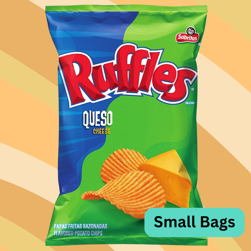 Ruffles Queso, 2.13 oz bag available at CrunchyFix with free delivery