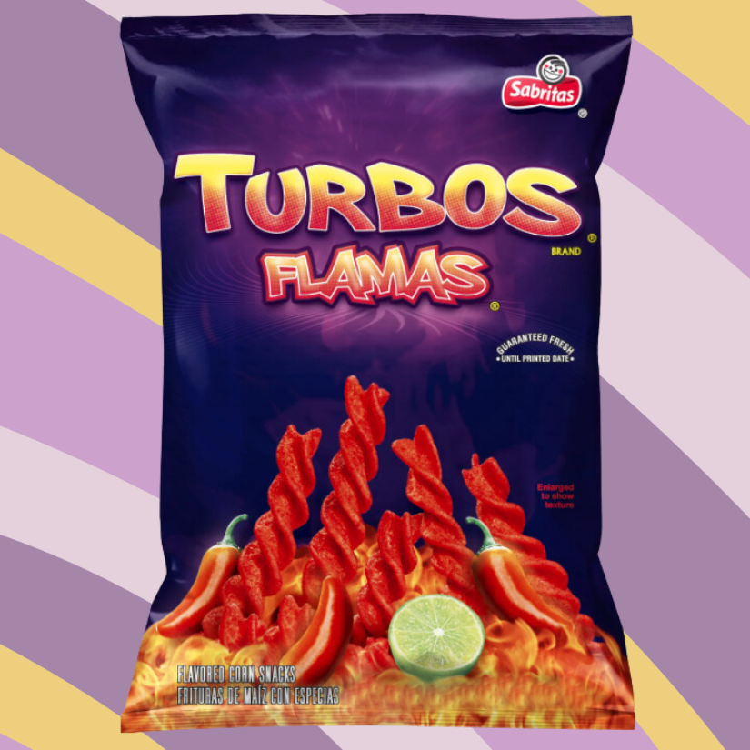 Sabritas Turbos Flamas Corn Chips, 8.25 oz bag available at CrunchyFix with free delivery