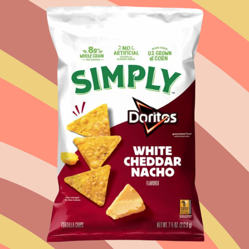 Simply Doritos White Cheddar Nacho, 7.5 oz bag available at CrunchyFix with free delivery