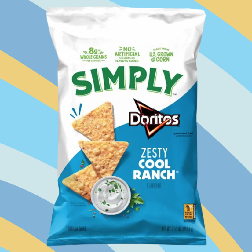 Simply Doritos Zesty Cool Ranch, 7.5 oz bag available at CrunchyFix with free delivery