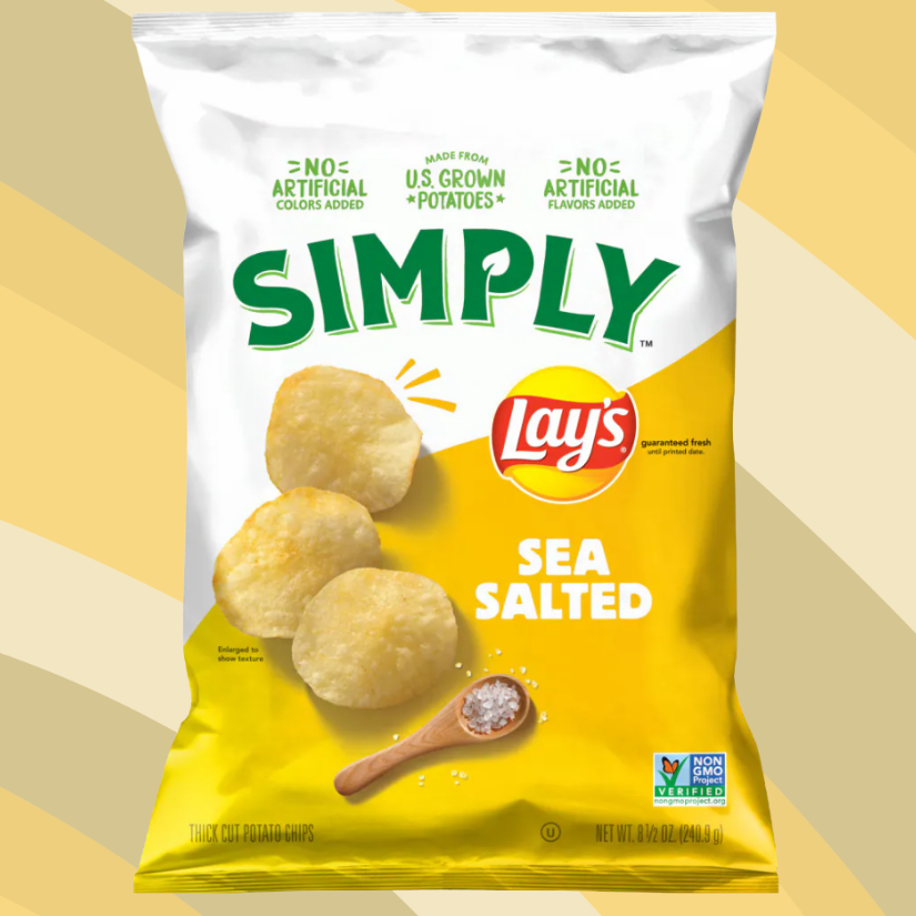 Simply Lay's Sea Salted, 8.5 oz bag available at CrunchyFix with free delivery