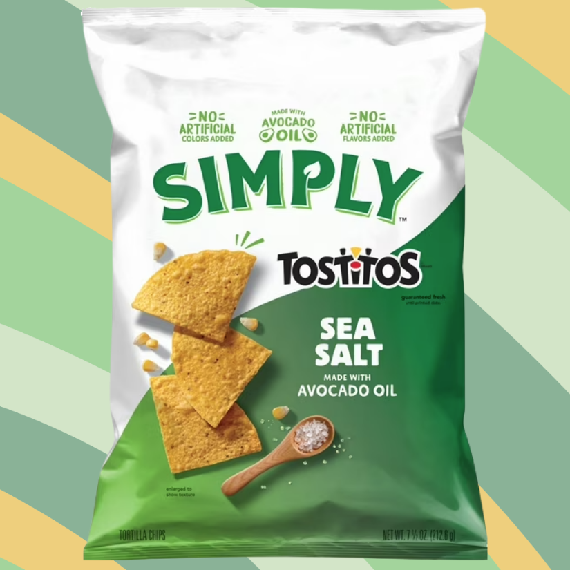 Simply Tostitos Sea Salt with Avocado Oil, 7.5 oz bag available at CrunchyFix with free delivery