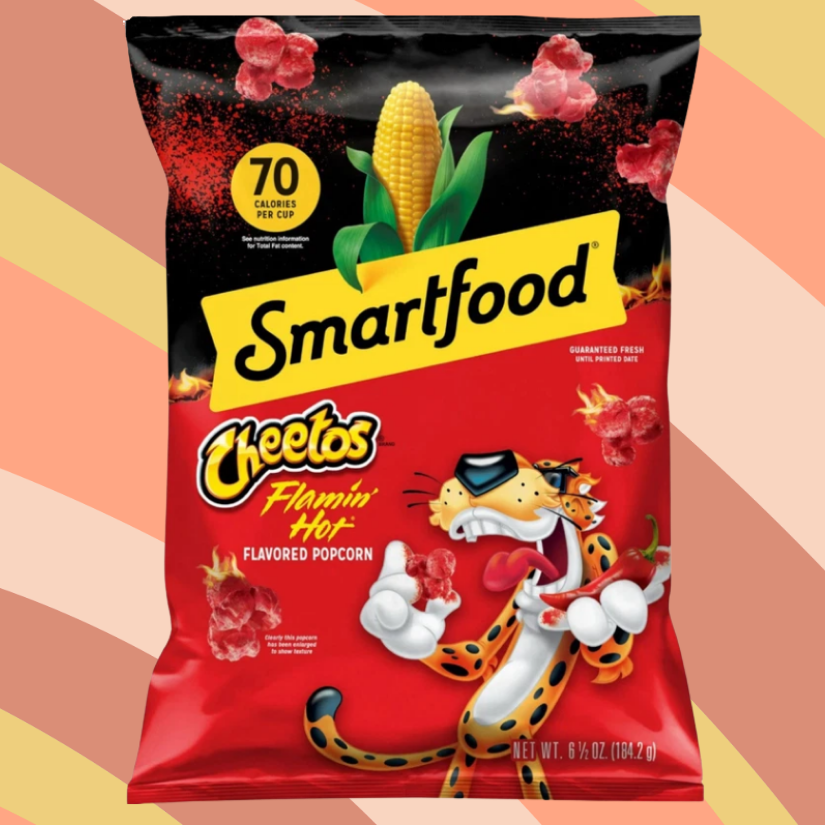 Smartfood Cheetos Cheddar Flamin' Hot Popcorn, 7 oz bag available at CrunchyFix with free delivery