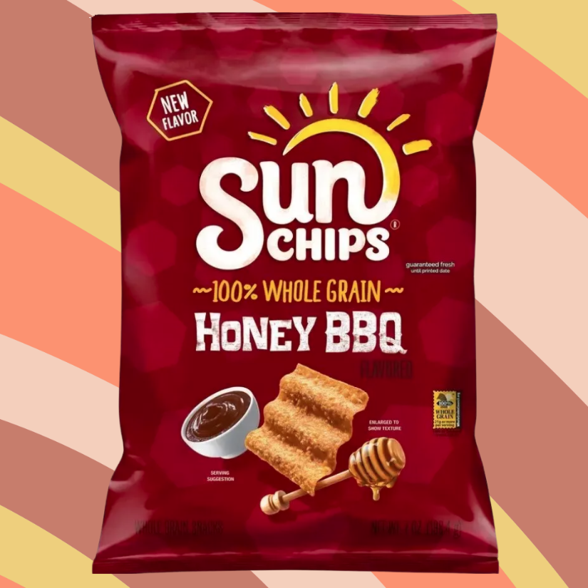 Sunchips Honey BBQ Whole Grain Snacks, 7 oz bag available at CrunchyFix with free delivery