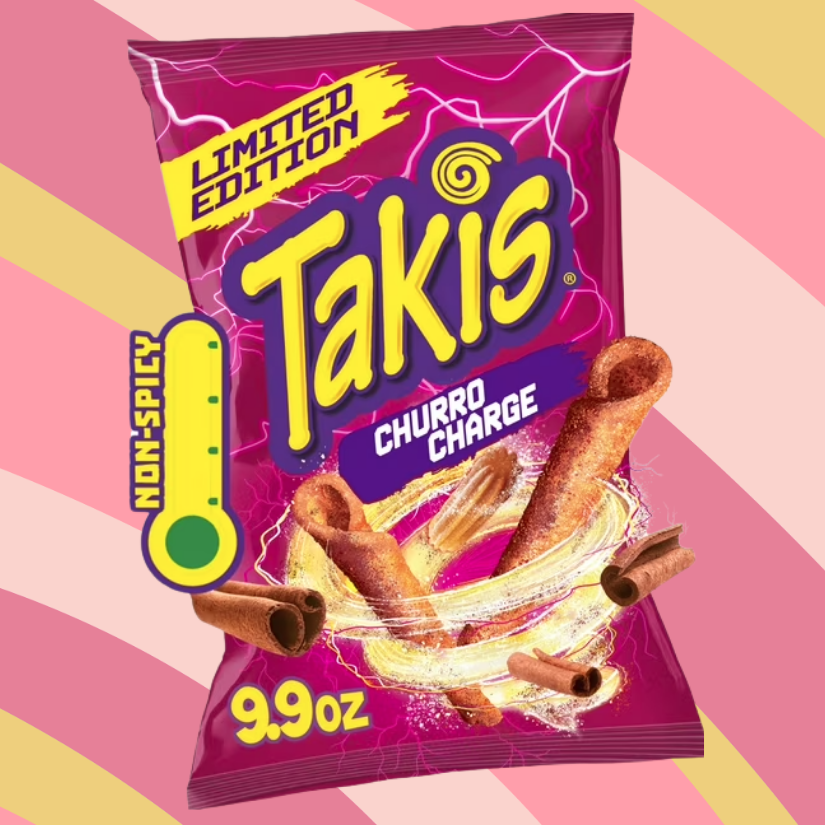 Takis Churro Charge, 9.9 oz bag available at CrunchyFix with free delivery
