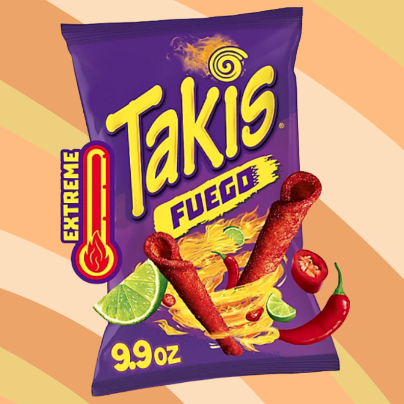 Takis Fuego, 9.9 oz bag available at CrunchyFix with free delivery