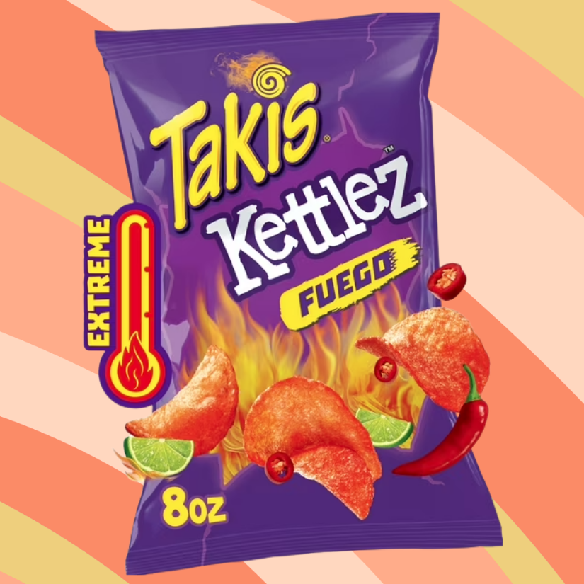 Takis Kettlez Fuego, 8 oz bag available at CrunchyFix with free delivery