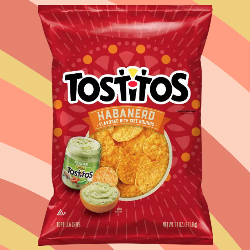 Tostitos Habanero Bite Size Rounds Tortilla Chips, 11 oz bag available at CrunchyFix with free delivery