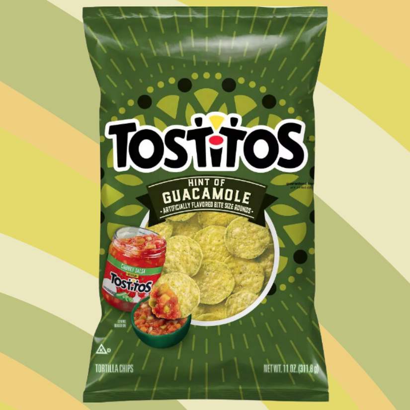 Tostitos Hint of Guacamole Bite Size Rounds Tortilla Chips, 11 oz bag available at CrunchyFix with free delivery