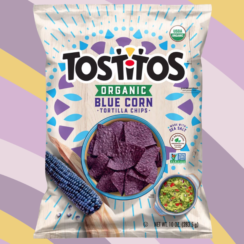 Tostitos Organic Blue Corn Tortilla Chips, 10 oz bag available at CrunchyFix with free delivery