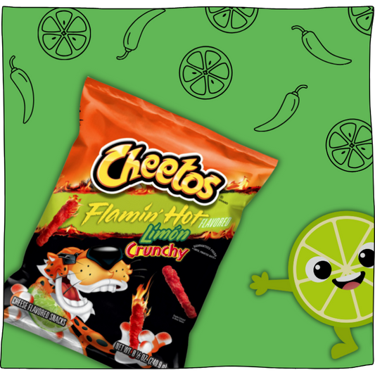 Cheetos Crunchy Flamin' Hot Limon, Cheese Flavored Snacks