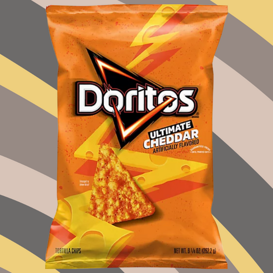 Doritos Ultimate Cheddar Tortilla Chips, 9.25 oz bag available at CrunchyFix with free delivery