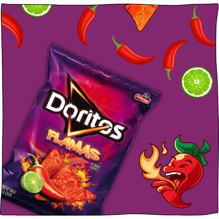 Doritos Tortilla Chips Flamas Flavored Snack Chips