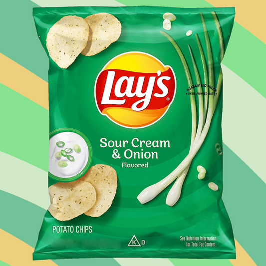 Lay's Sour Cream and Onion Potato Chips, 7.75 oz bag available at CrunchyFix with free delivery
