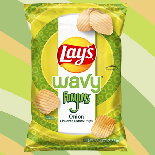 Lay's Wavy Funyuns Onion Potato Chips, 7.75 oz bag available at CrunchyFix with free delivery
