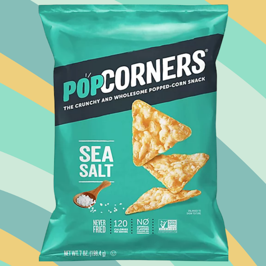 Popcorners Sea Salt Corn Snacks, 7 oz bag available at CrunchyFix with free delivery
