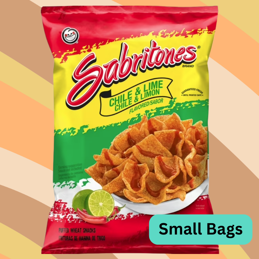 Sabritas Sabritones Chile and Lime Puffed Wheat Snacks, 2 oz bag available at CrunchyFix with free delivery
